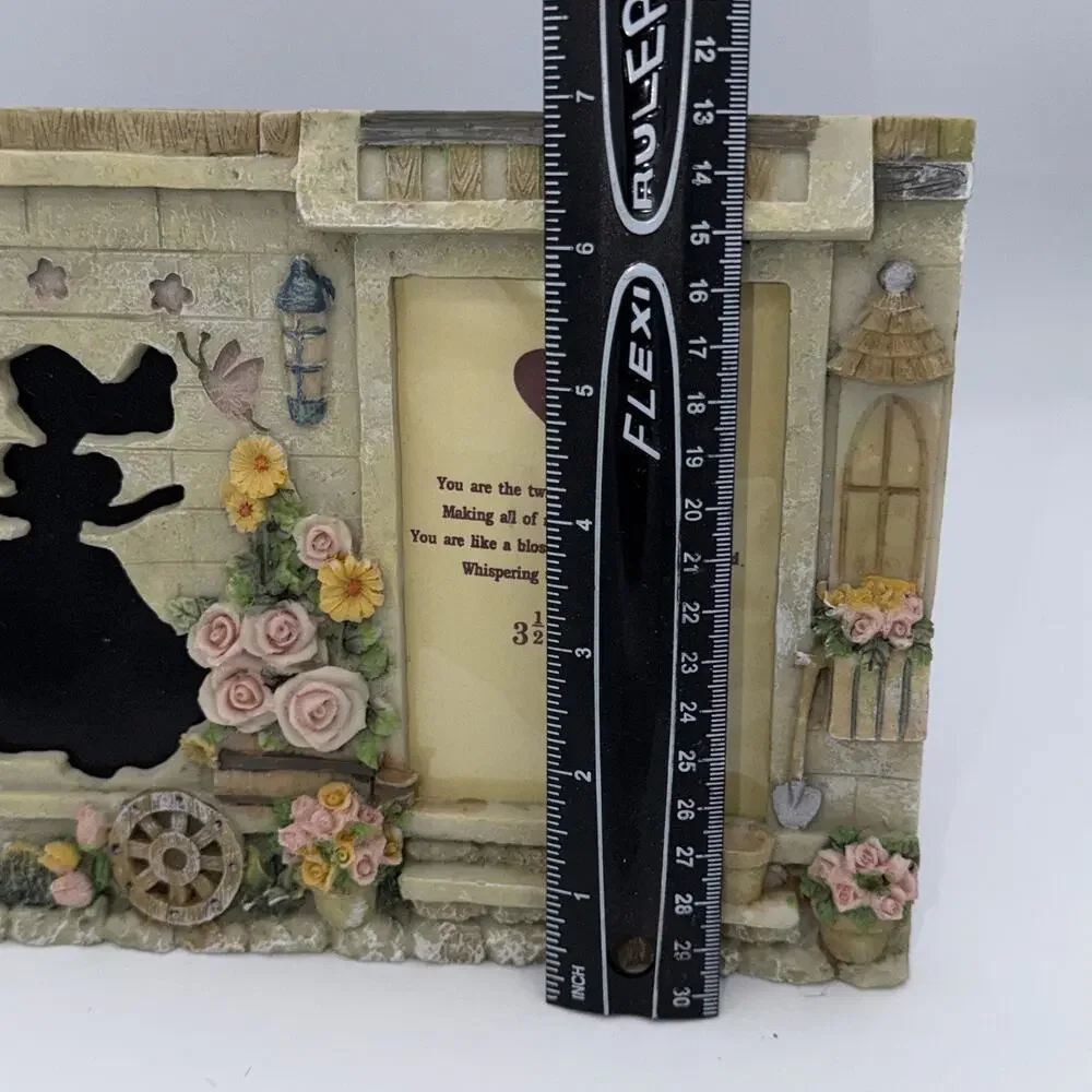 New 3D Floral Spring Butterfly Picture Photo Frame Roses Princess Girl Cottage